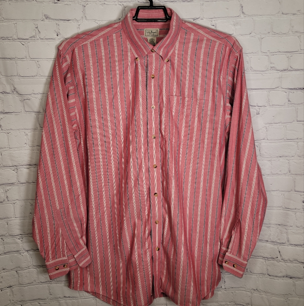 LL Bean Button Down Shirt Large Tall